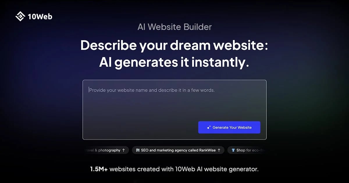 10Web AI Website Builder
