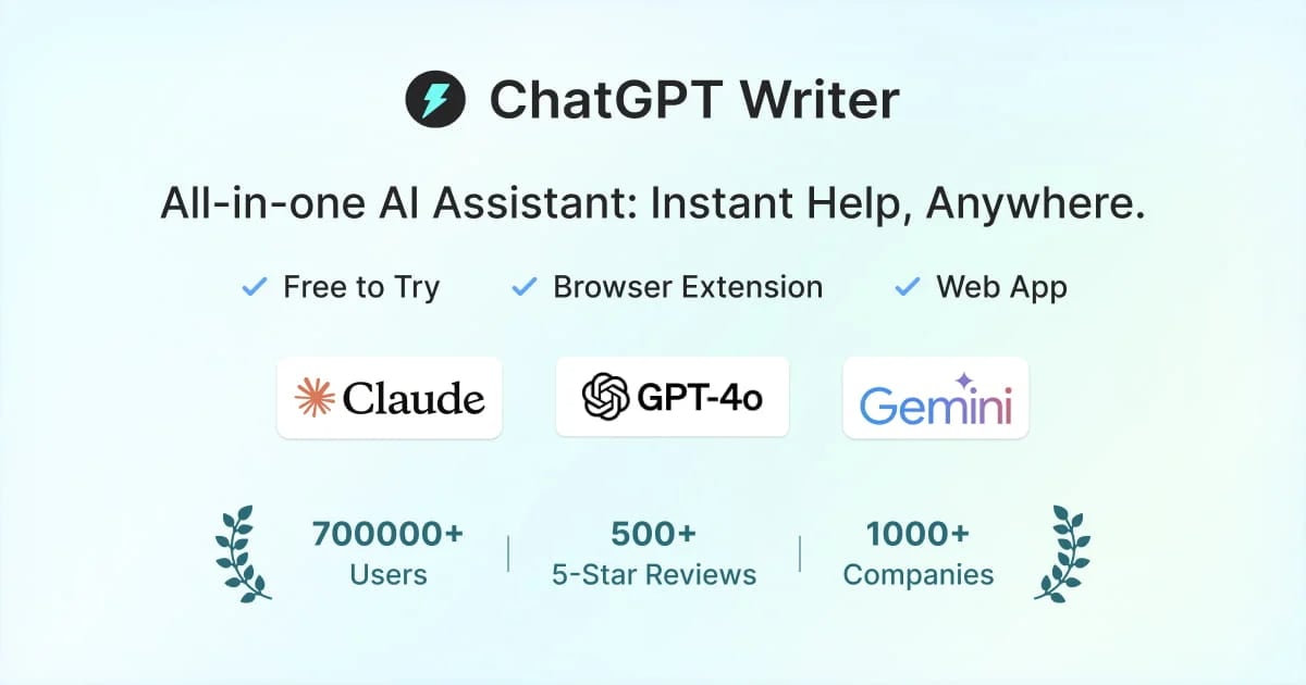 ChatGPT Writer