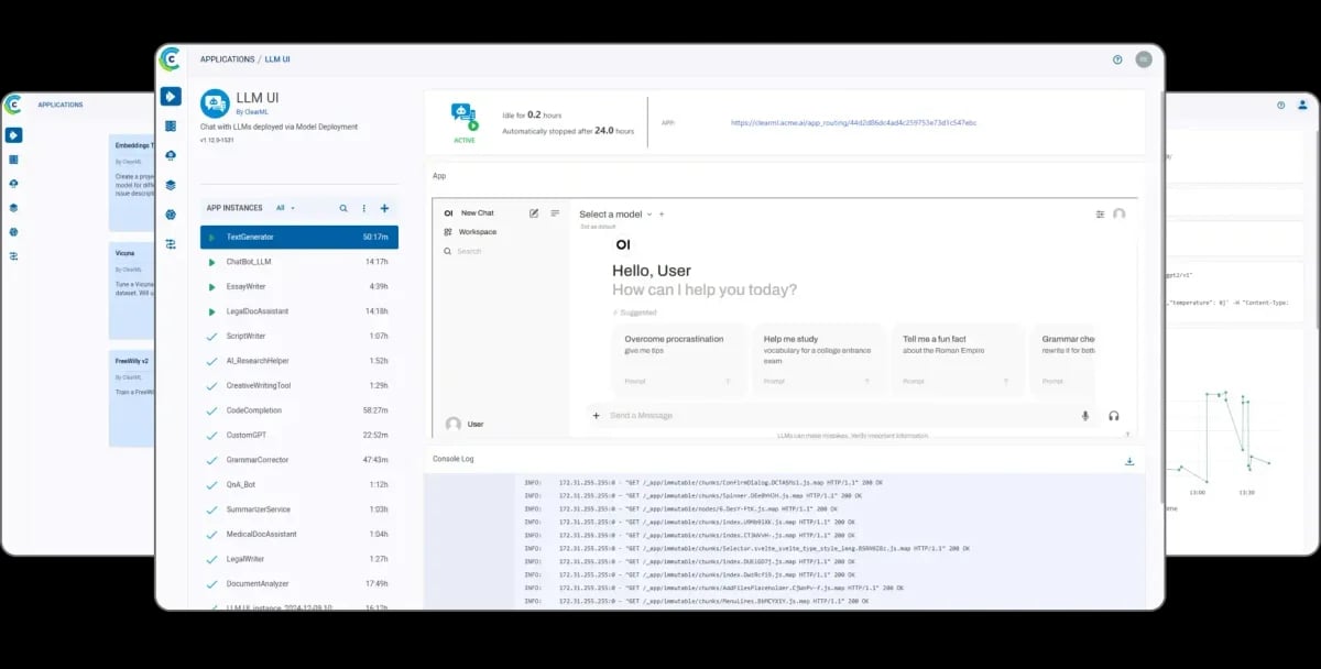 ClearML GenAI App Engine