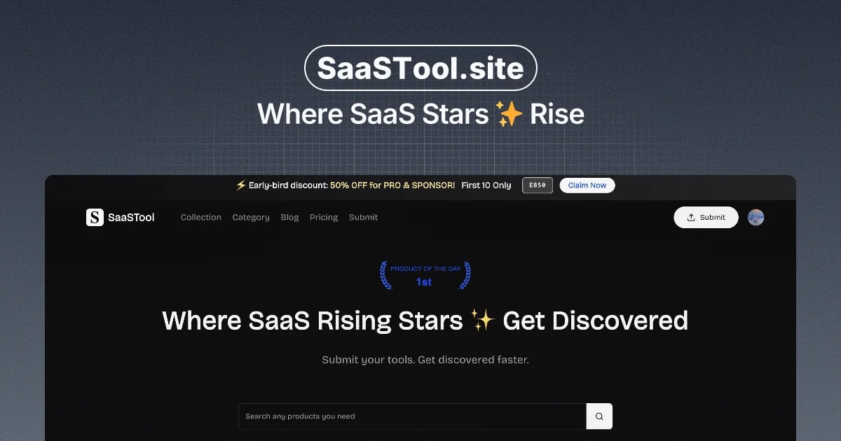 SaaSTool - Rising Star SaaS Directory