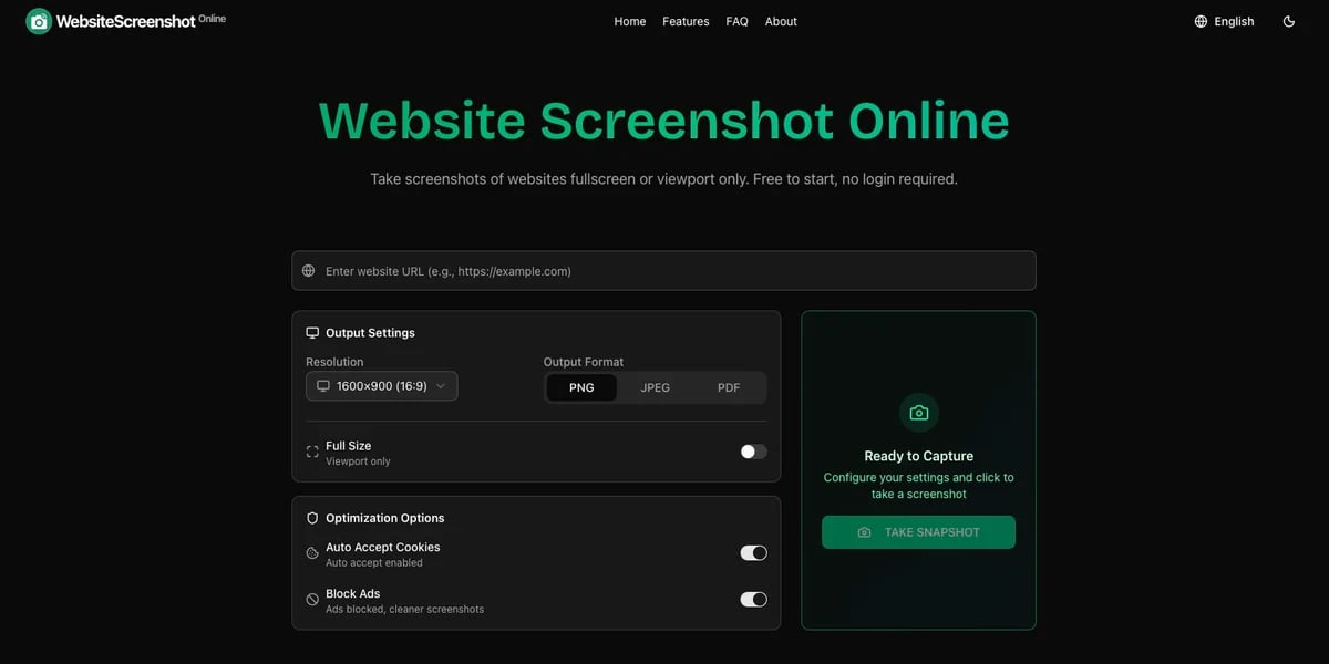Website Screenshot Online