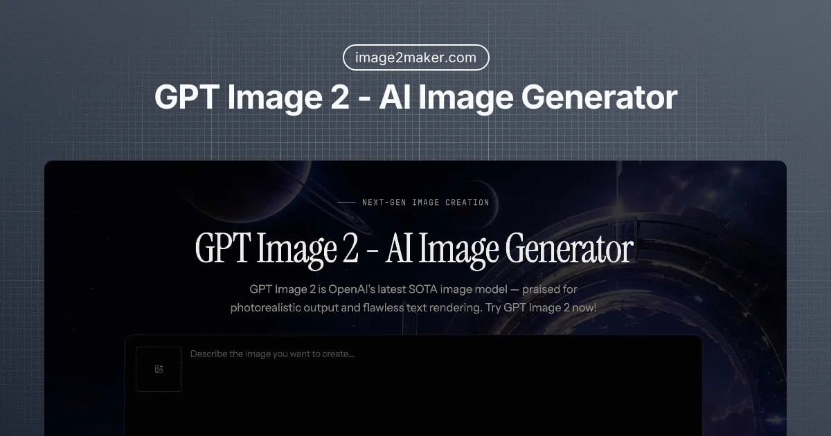 GPT Image 2 - AI Image Generator