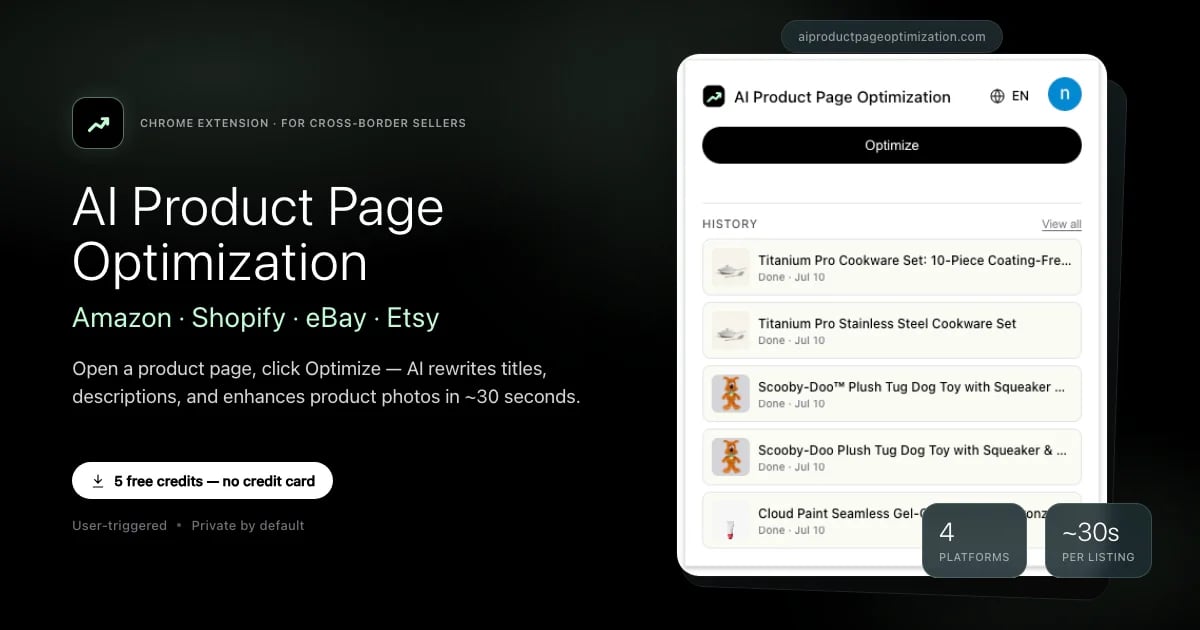 AI Product Page Optimization