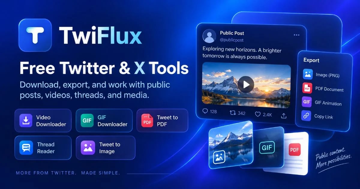TwiFlux Twitter Video Downloader