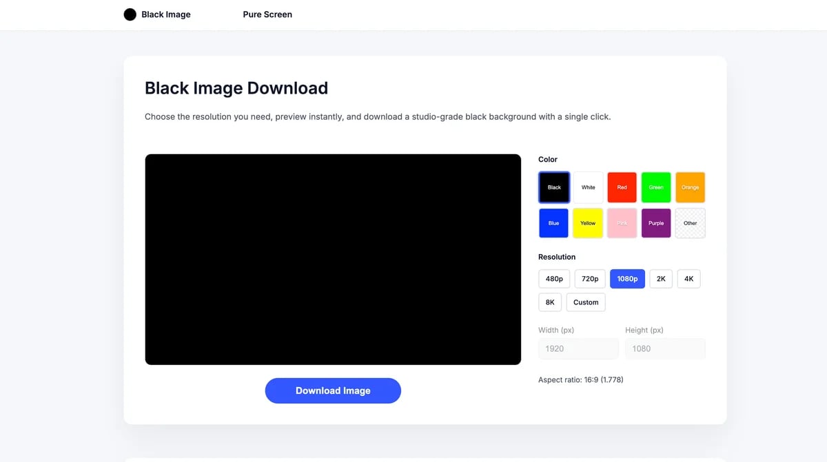 Black Image | Screen