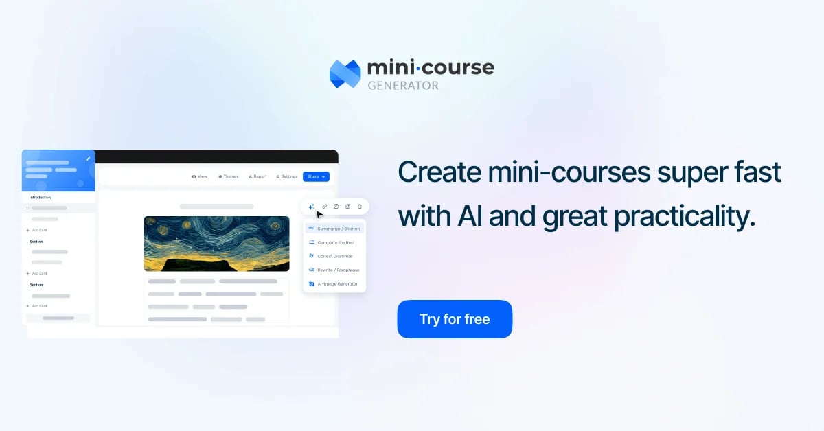 Mini Course Generator