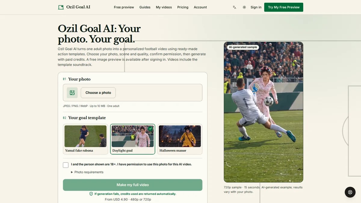 Ozil Goal AI