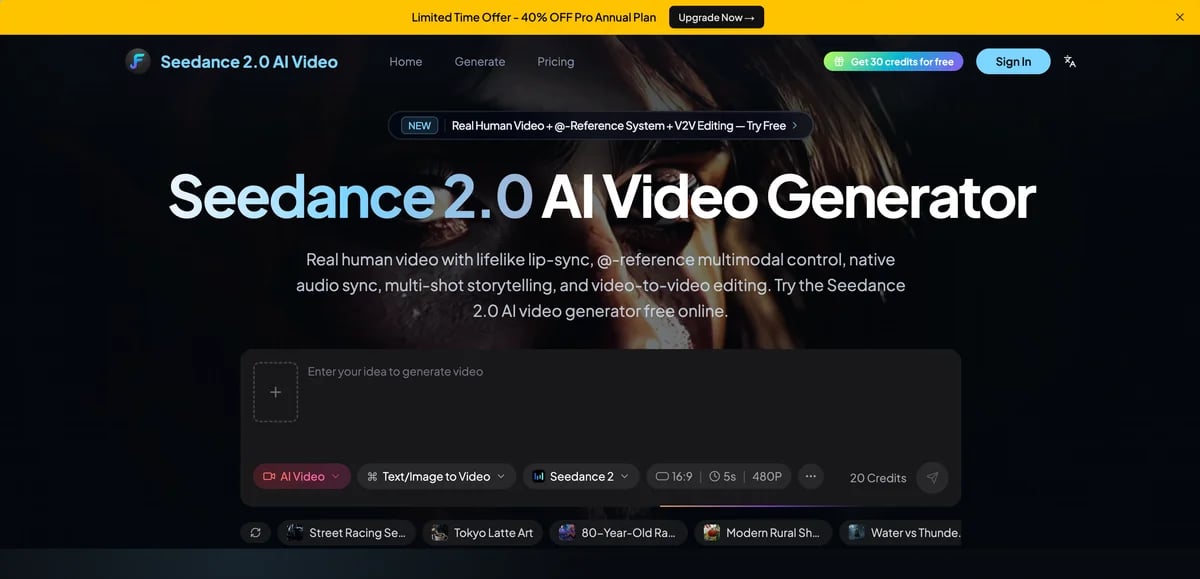 Seedance 2.0 AI Video