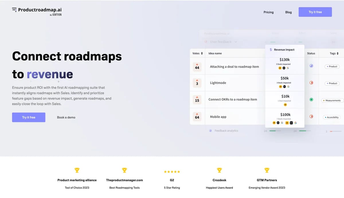 ProductRoadmap.ai