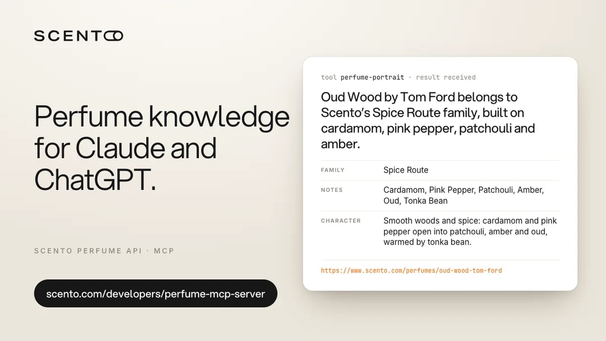 Scento Perfume API