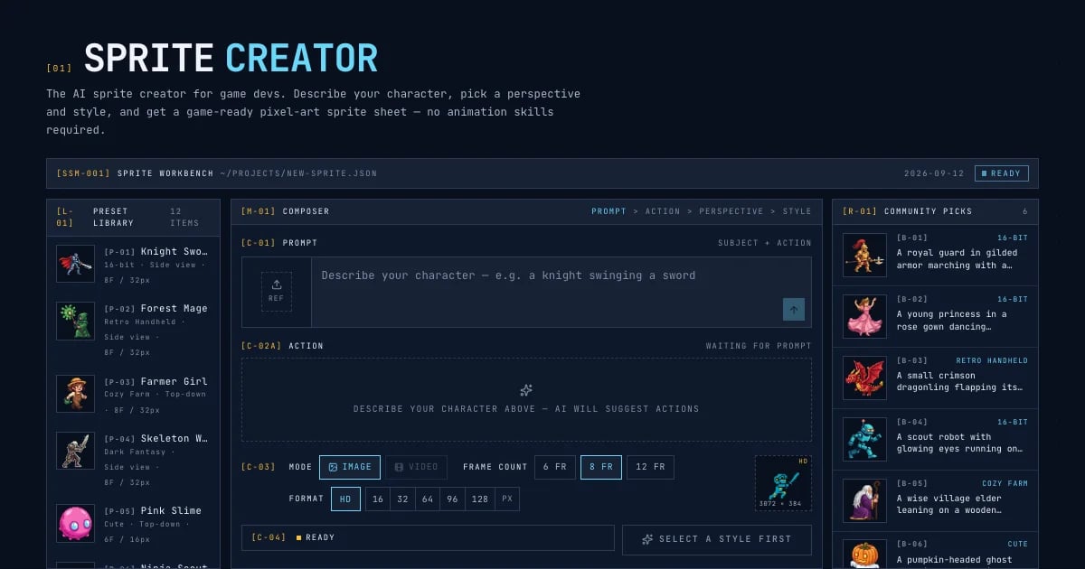 AI Sprite Sheet Maker