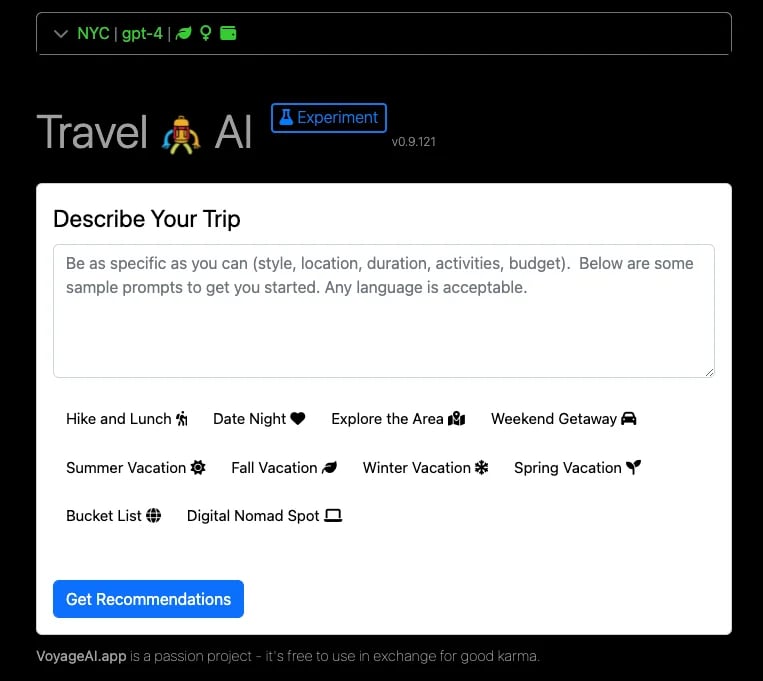 AI Travel Agent