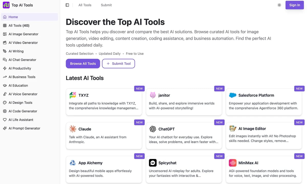 Top AI Tools Top AI Tools