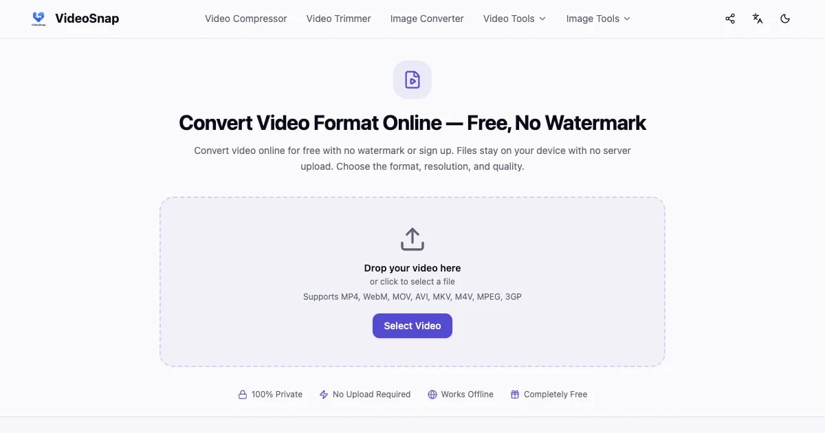 VideoSnap Free Video Converter VideoSnap Free Video Converter