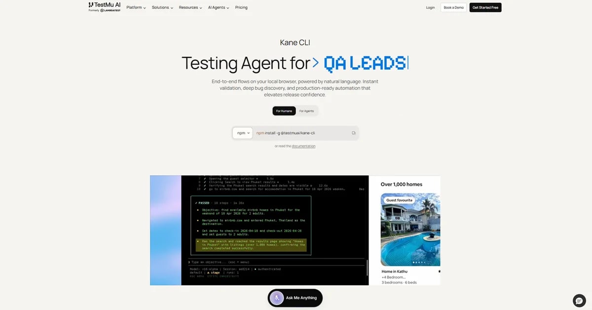 Kane CLI by TestMu AI Kane CLI by TestMu AI