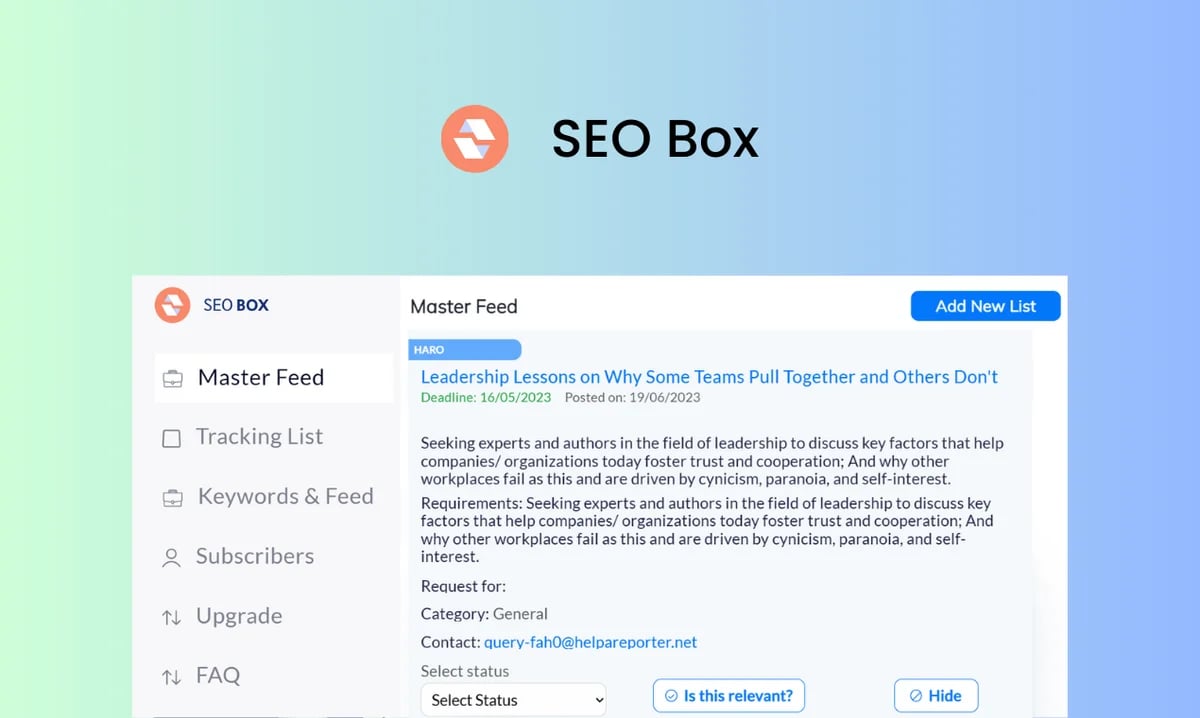 SEOBox SEOBox