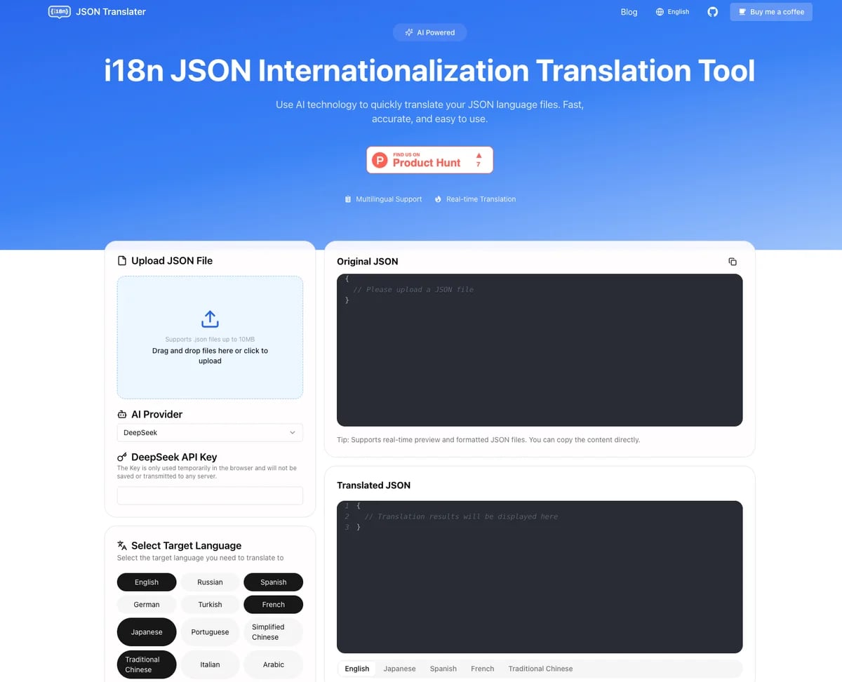 i18n JSON Internationalization Translation Tool i18n JSON Internationalization Translation Tool